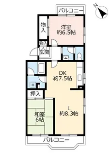 UR鈴の宮【3階】の間取り
