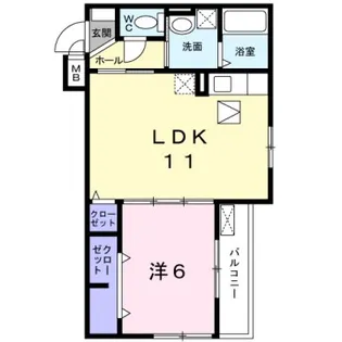 ファミールキンダII【1階】の間取り