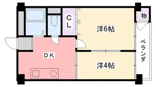 新甲子園マンション【3階】の間取り