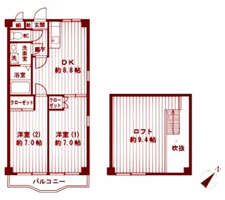 セル・エ・ポアブル【3階】の間取り