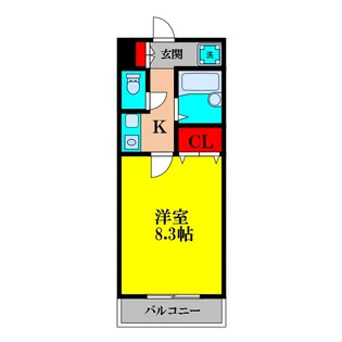 大阪府大阪市東淀川区上新庄3【マンション】の間取り