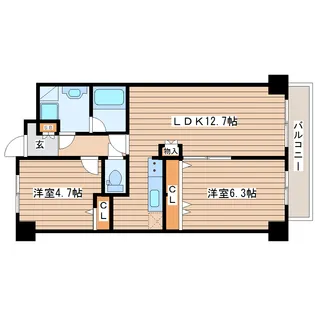 u・ステージ3【2階】の間取り