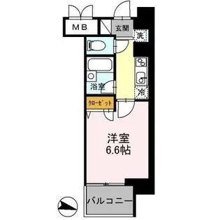 カスタリア住吉【6階】の間取り