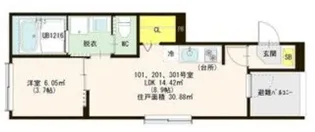 ミライズテラス【2階】の間取り