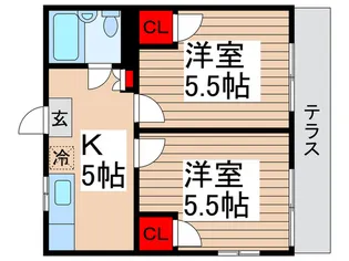 ミ・ピアーチェ【1階】の間取り