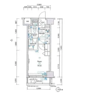 メイクスデザイン清澄白河アジールコート【2階】の間取り