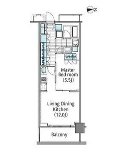 東京都新宿区新宿6【マンション】の間取り