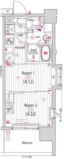 ガーラ・グランディ木場公園【4階】の間取り