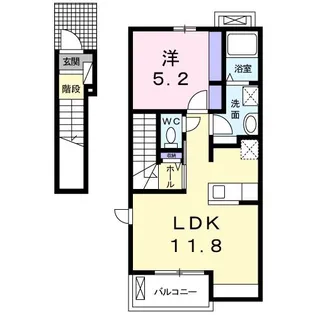 MK・大里【2階】の間取り