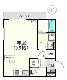 KADO TAMA-PLAZA I【4階】の間取り