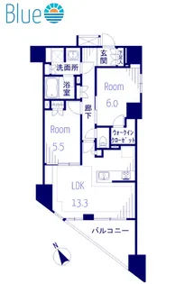 パレステージ藤沢シャインコート【5階】の間取り