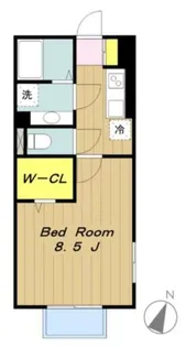 ルインズ・イン・マルヤマB【2階】の間取り