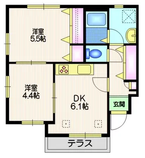 POLARIS【1階】の間取り
