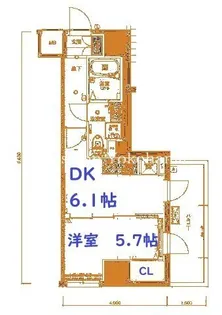 リヴシティ横濱新川町弐番館【7階】の間取り