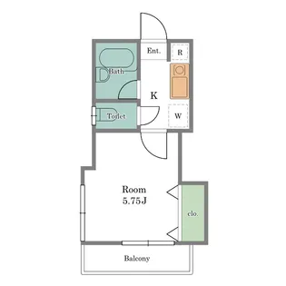 メゾンMORI【2階】の間取り