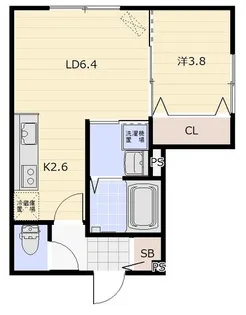 amour(アムール)【1階】の間取り