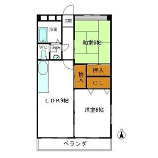 リーベン村瀬【4階】の間取り