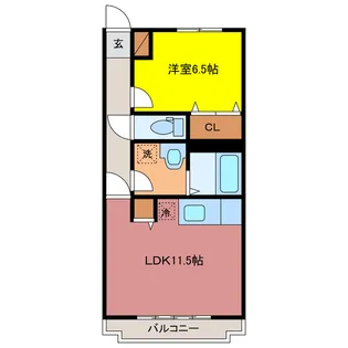 グリーンヴィラ【1階】の間取り
