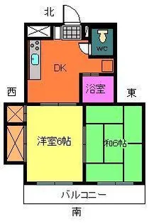 吉乃マンション【2階】の間取り