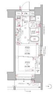 クレイシアIDZ台東竜泉【9階】の間取り