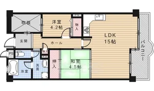 池田天神アーバンリズ【3階】の間取り