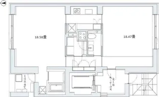 COMFY COLLECTION MINATO【8階】の間取り