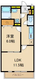 Village Globo(ヴィラージュ グローボ)【2階】の間取り