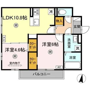 PREMILIFE石垣西【2階】の間取り