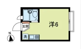 サットンプレイス高北【1階】の間取り