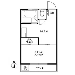 第三コーポ下山【2階】の間取り