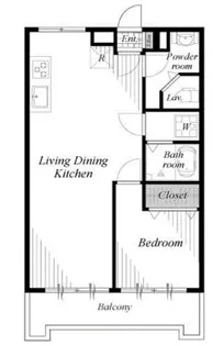 パラスト青葉台【5階】の間取り