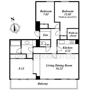 ディプロマット緑ヶ丘【2階】の間取り