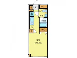 プレール ドゥーク中野上高田【3階】の間取り