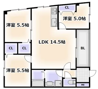 HIT KITATANABE SIX【4階】の間取り