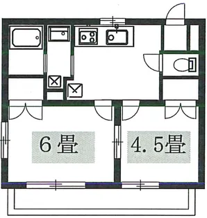 豪徳寺アパート【1階】の間取り