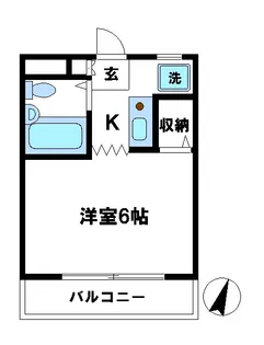 柳沢ハイツ【1階】の間取り