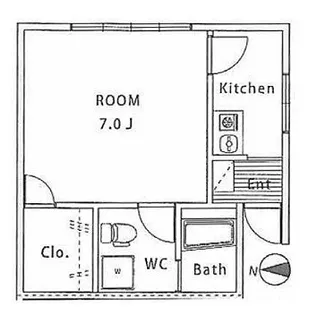 ククル新高円寺【2階】の間取り