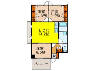 サンライズ桜の町【2階】の間取り
