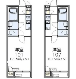 レオネクストアイランド パレス【2階】の間取り