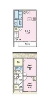 F&FII【2階】の間取り