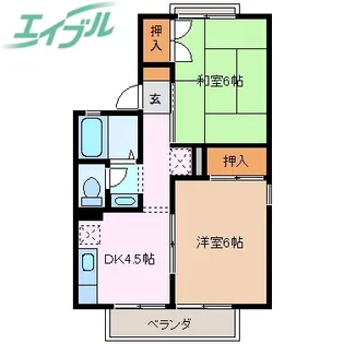セジュールアトム【1階】の間取り