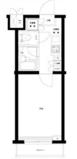 ルーブル早稲田六番館【3階】の間取り