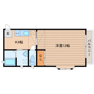 モントレー多賀城【2階】の間取り