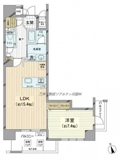 クラース広島ザ・マーク【5階】の間取り