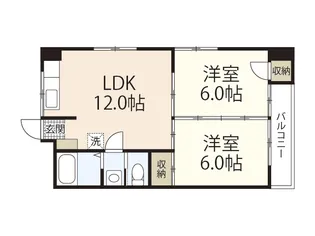 下井田マンション【7階】の間取り