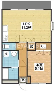 プランドール弐番館【1階】の間取り