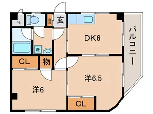 日吉エムケ-ハイツ【2階】の間取り