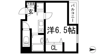 ライブリー宝塚【5階】の間取り
