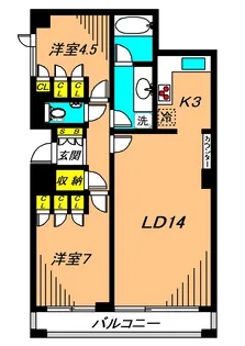 グランドメゾン武蔵小山【5階】の間取り