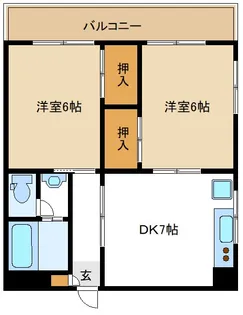 ダイヤモンドレジデンス南小岩【2階】の間取り